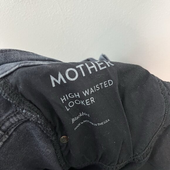 Mother High Waisted Looker Skinny Jeans in Blackbird Size 27 - Picture 6 of 11